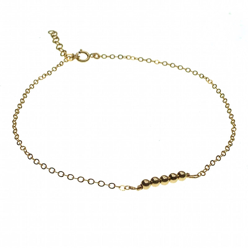 Ball chain anklet