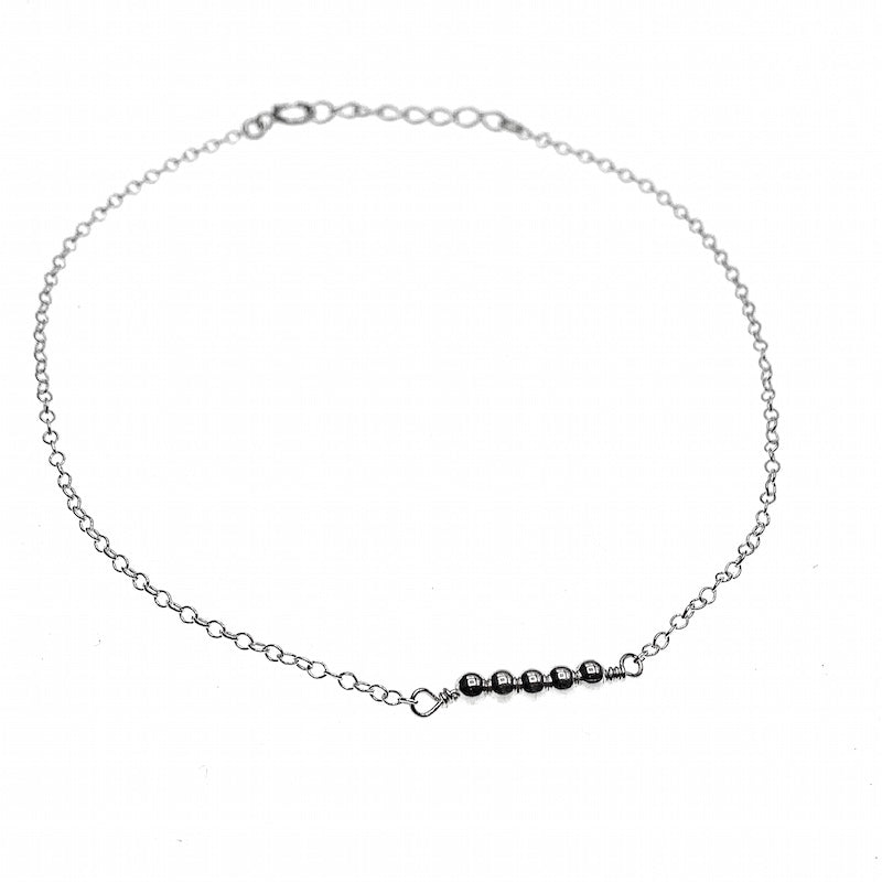 Ball chain anklet