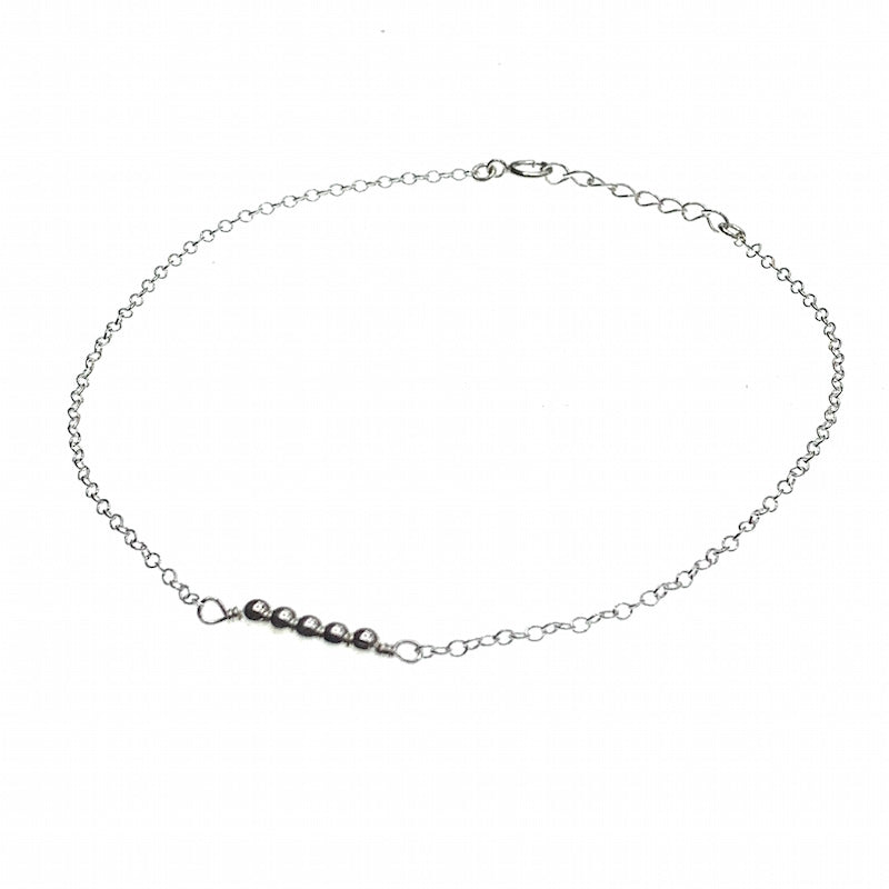 Ball chain anklet