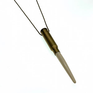 Bone bullet antique necklace