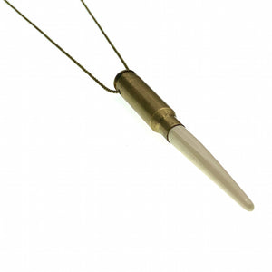 Bone bullet antique necklace