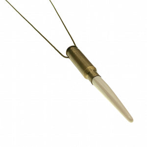Bone bullet antique necklace