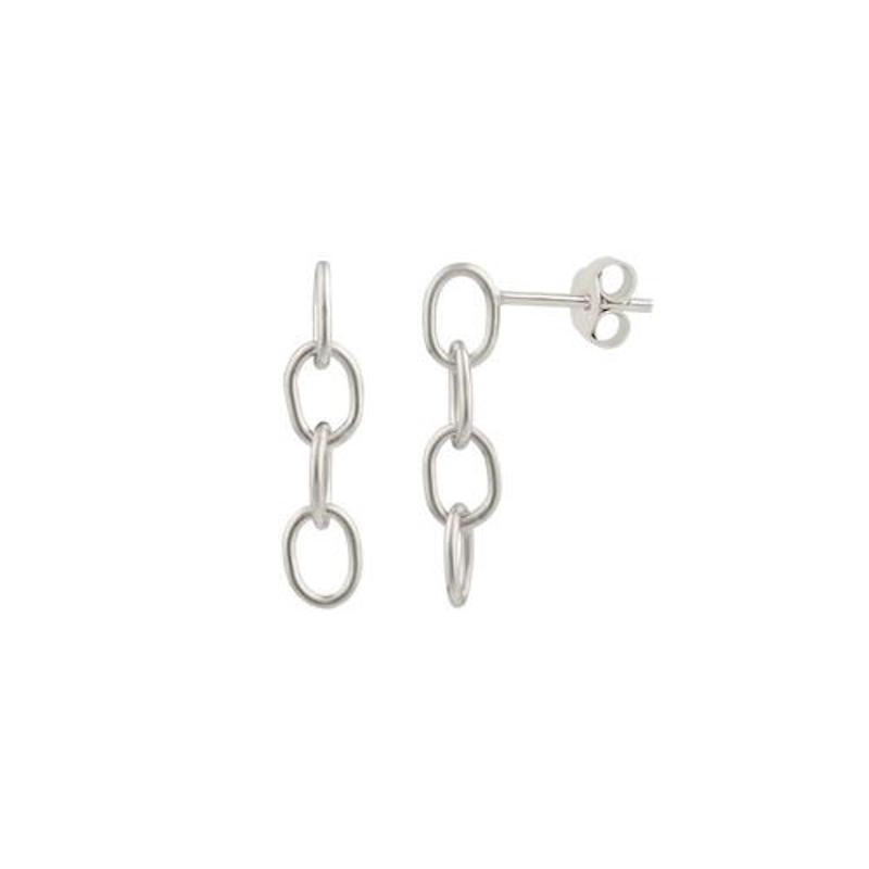 Chain hoop earring