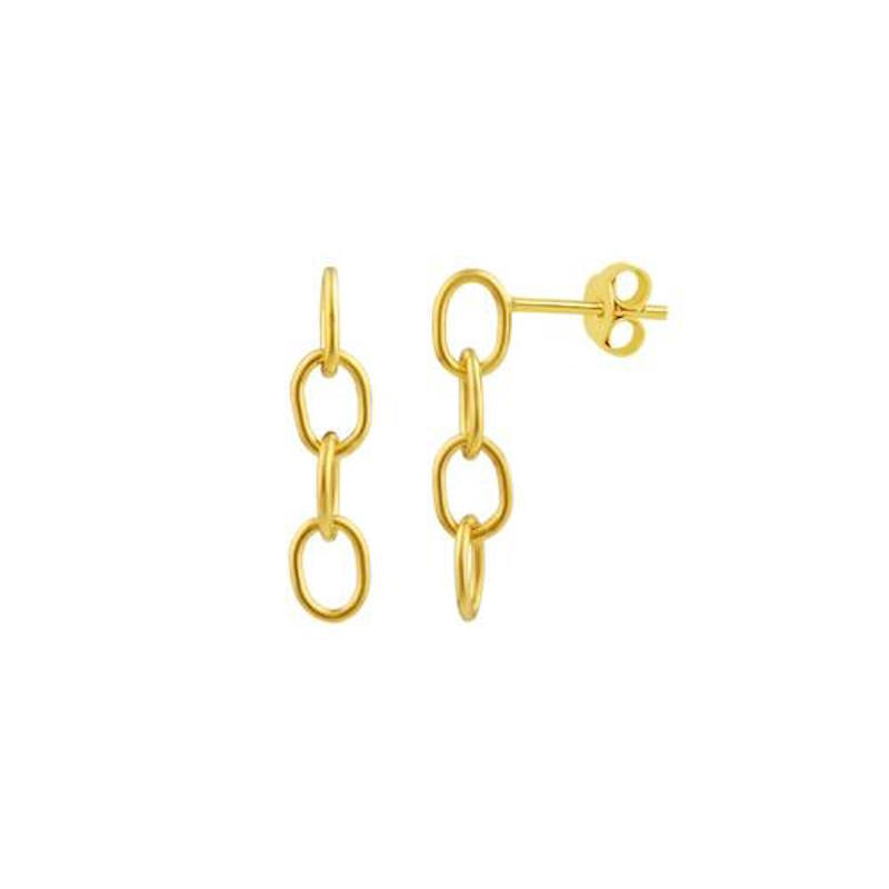 Chain hoop earring