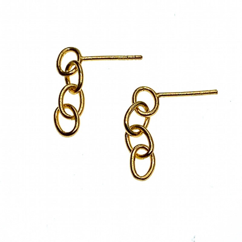 Chain hoop earring