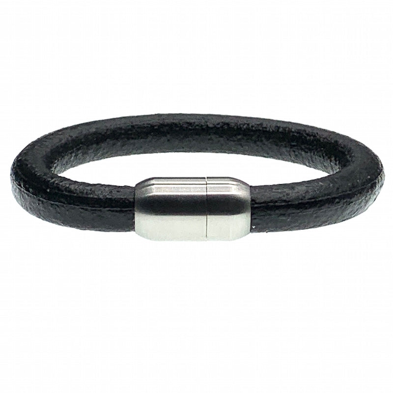 Coal'sYard black chunky unisex leather bracelet