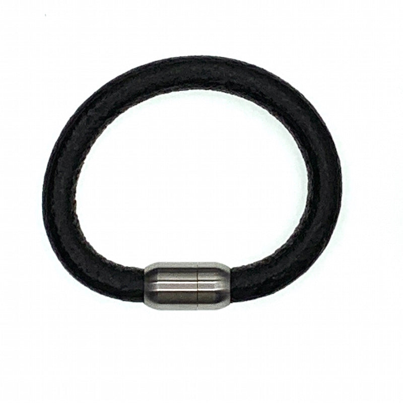 Coal'sYard black chunky unisex leather bracelet