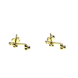 Double 3 dot earring