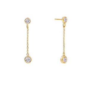 Double chain earrings