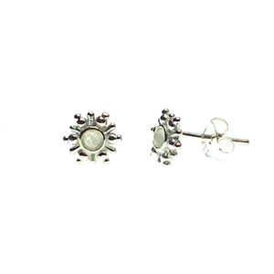Opal sun stud earring