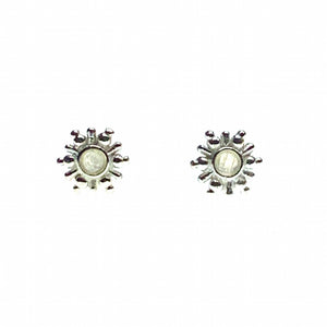 Opal sun stud earring