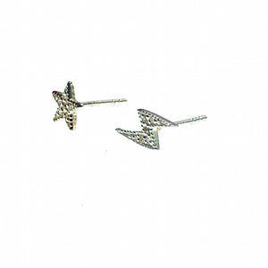 Star lightning ear stud earrings