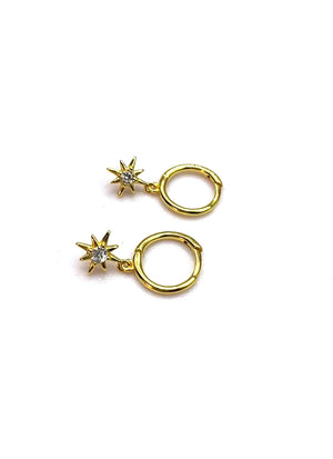 Dangle hoop earrings