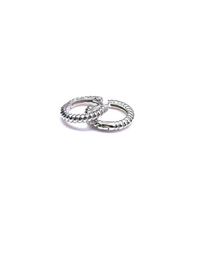 Twisted hoop earring