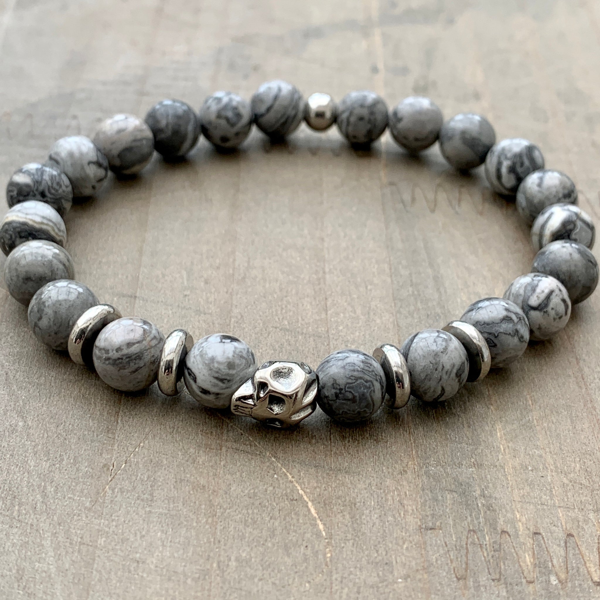 Camden grey stone bracelet