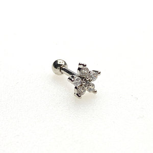 Flower cartilage barbell