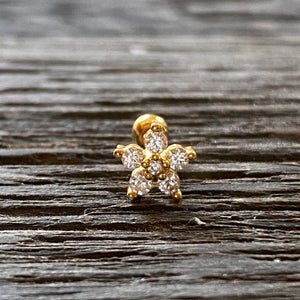 Flower cartilage barbell