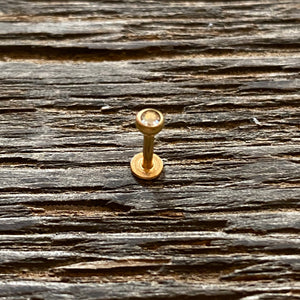 Labret with CZ, Conch , Helix , Tragus , Cartilage