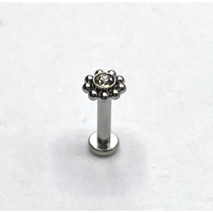 Flower Labret/Monroe piercing
