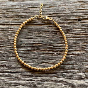 Beaded  goldfilled  bracelet