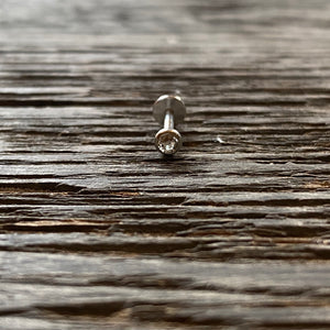 Labret with CZ, Conch , Helix , Tragus , Cartilage