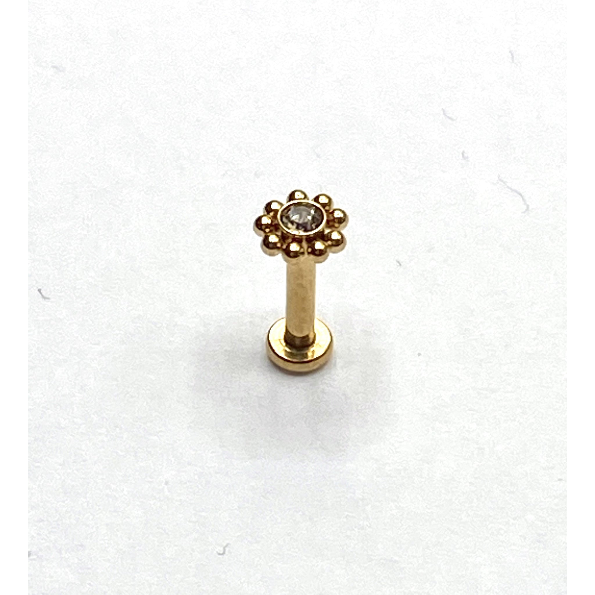 Flower Labret/Monroe piercing