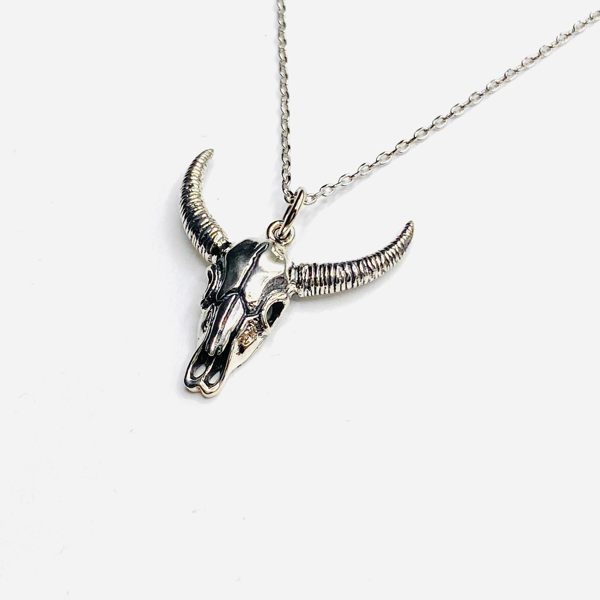 Bull skull necklace