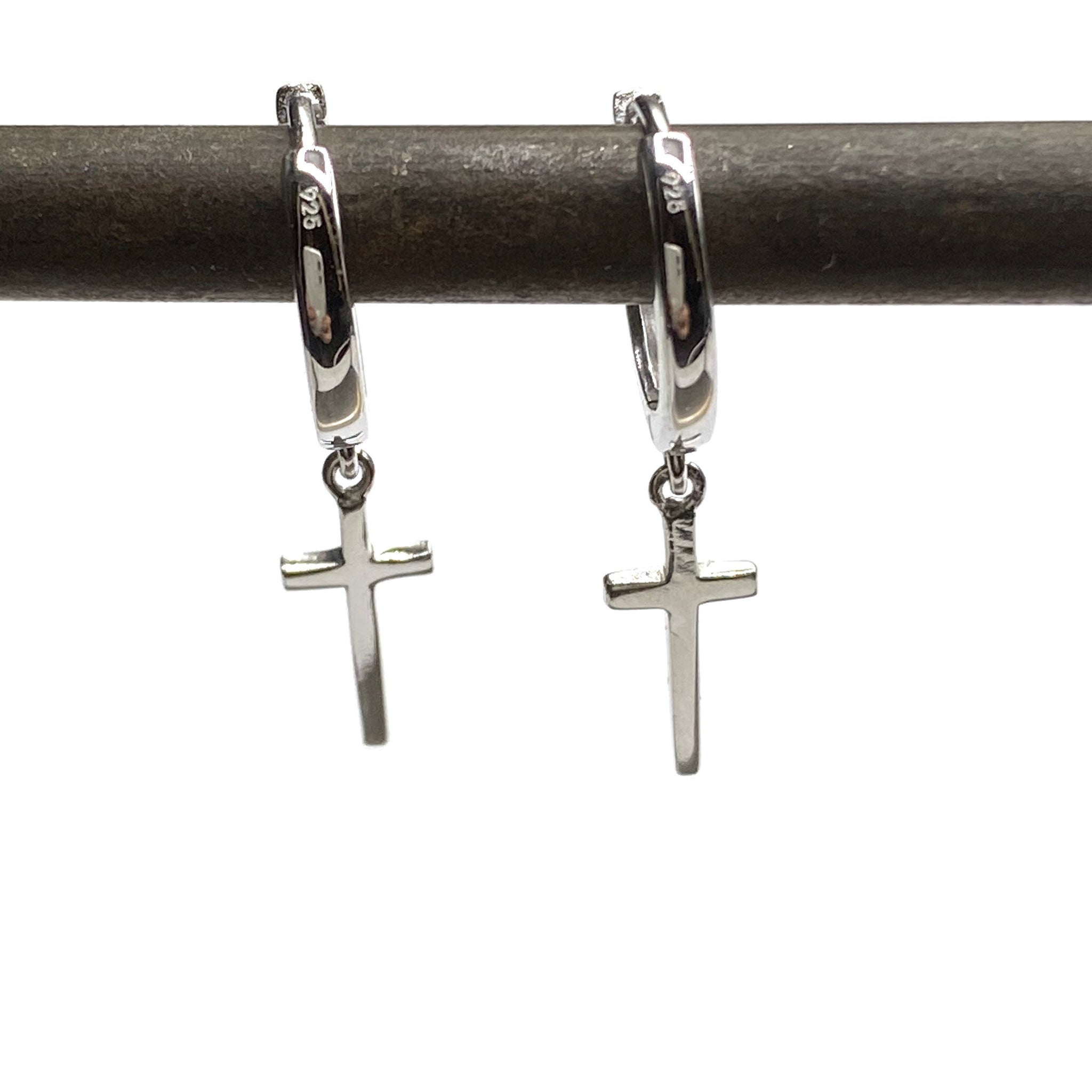 Crucifix hoops