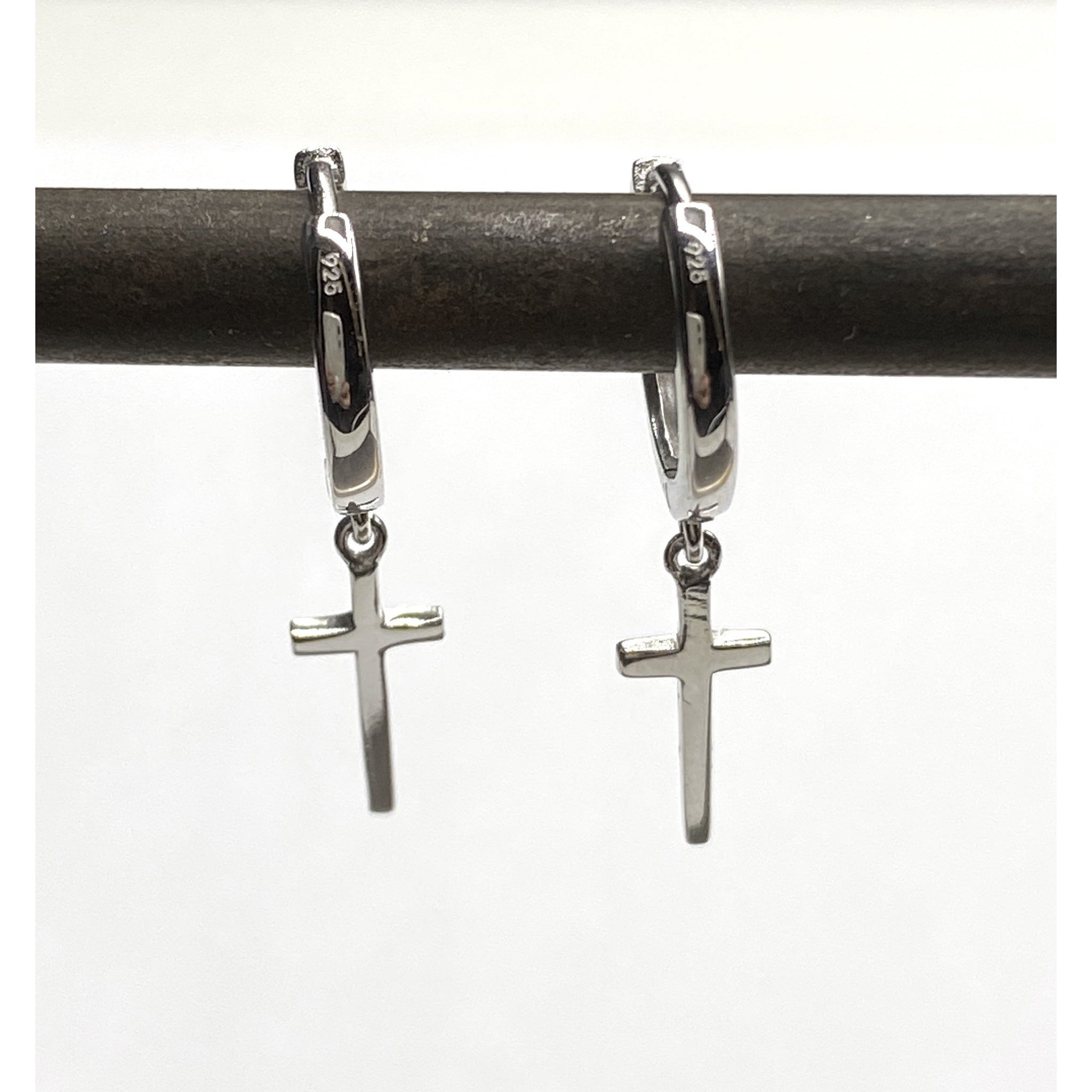 Crucifix hoops