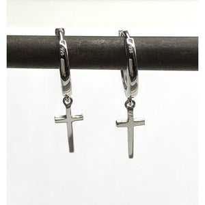 Crucifix hoops