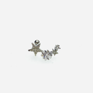 Star  surgical steel bar Tragus , Conch, cartilage , Daith