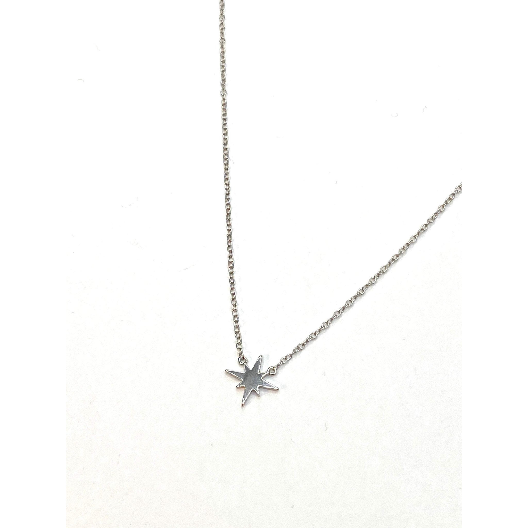 Starburst necklace, celestial necklace, star charm,