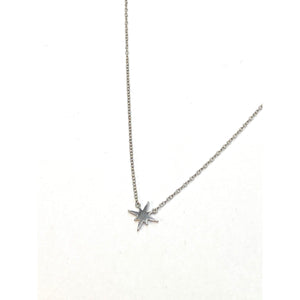 Starburst necklace, celestial necklace, star charm,