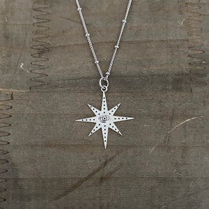 Third eye moon Ouija, silver star necklace Ouija