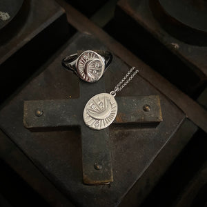 Mystic moon signet ring