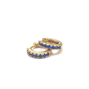 Sapphire hoop earrings