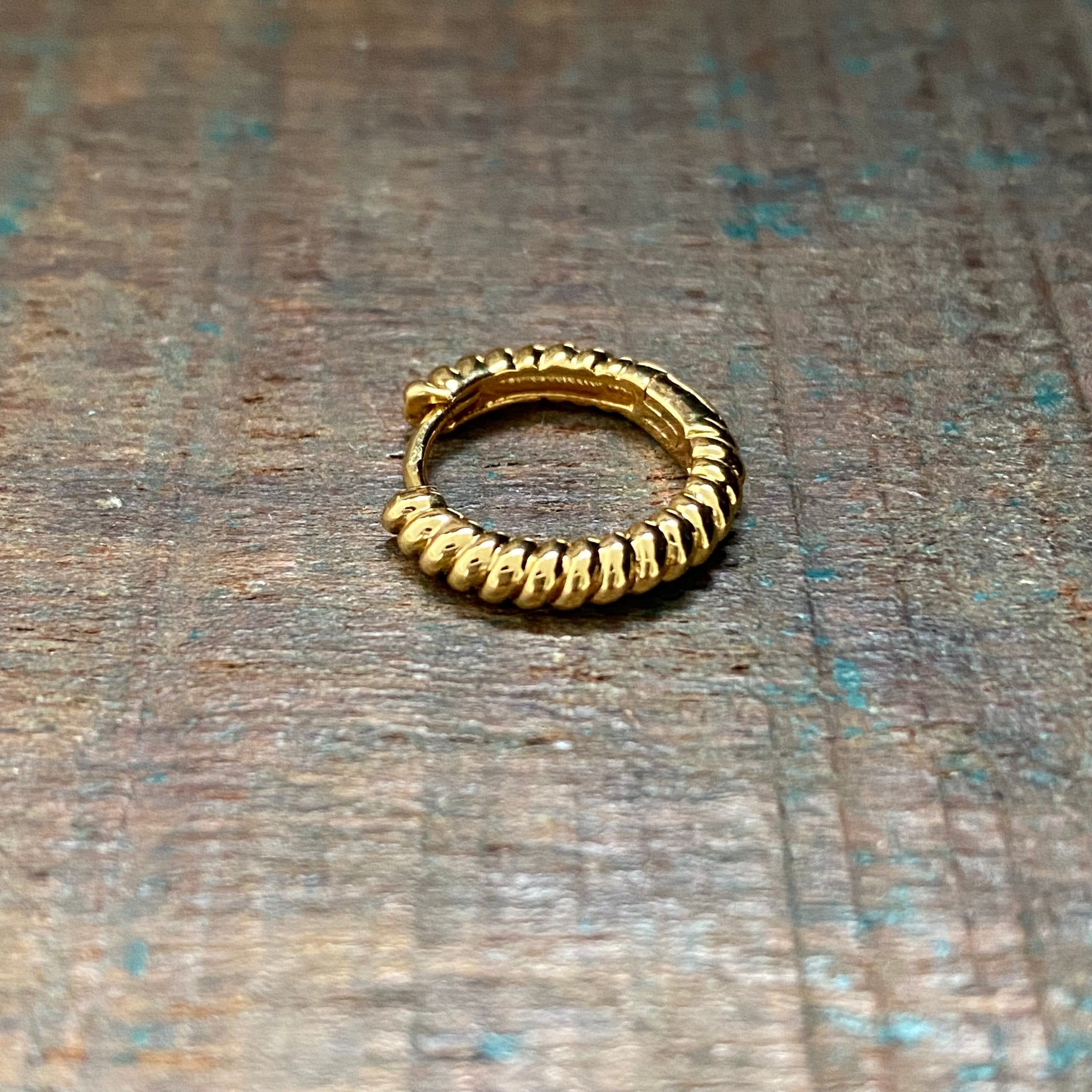 Twisted hoop earring