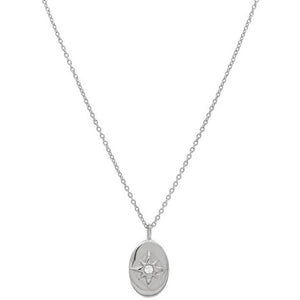 Oval star pendant