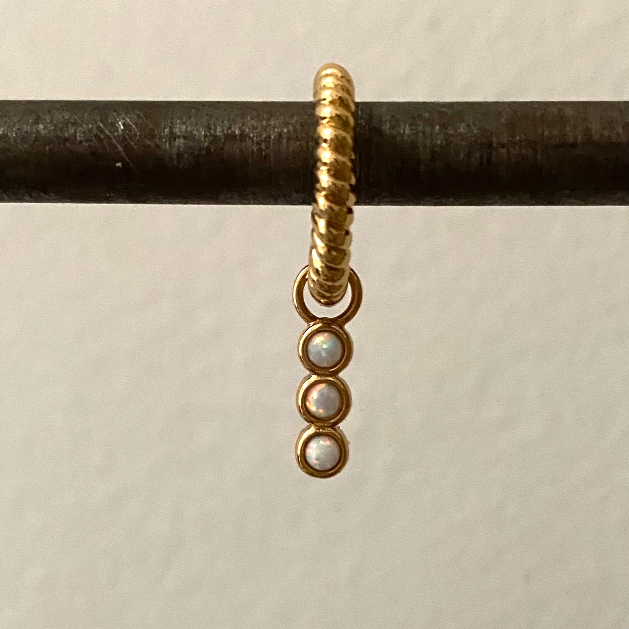 Twisted hoop earring
