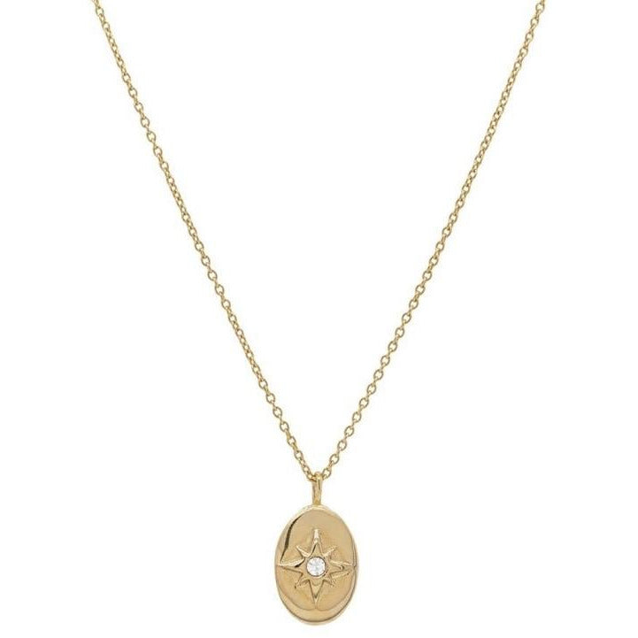 Oval star pendant
