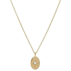 Oval star pendant