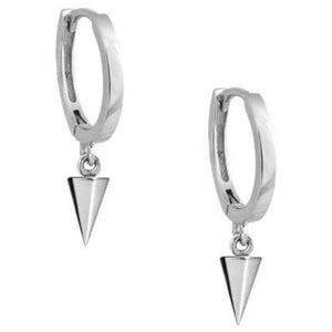 Pyramid hoop earrings