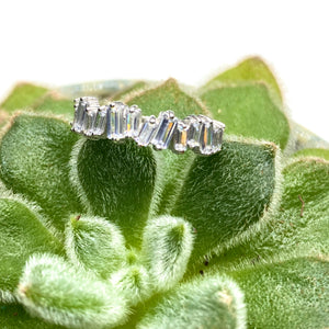 Crystal baguette ring