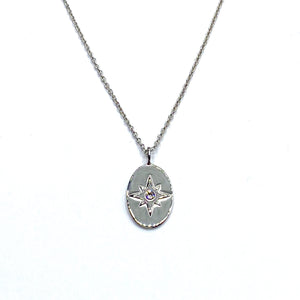 Oval star pendant