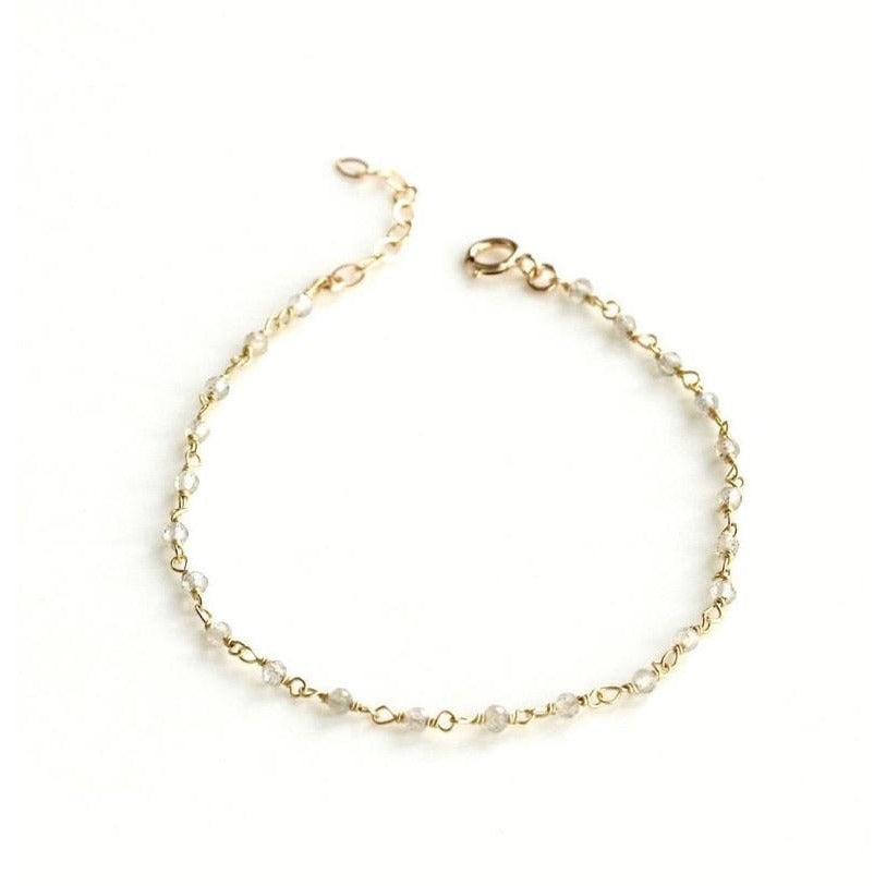 Labradorite rosary bead bracelet