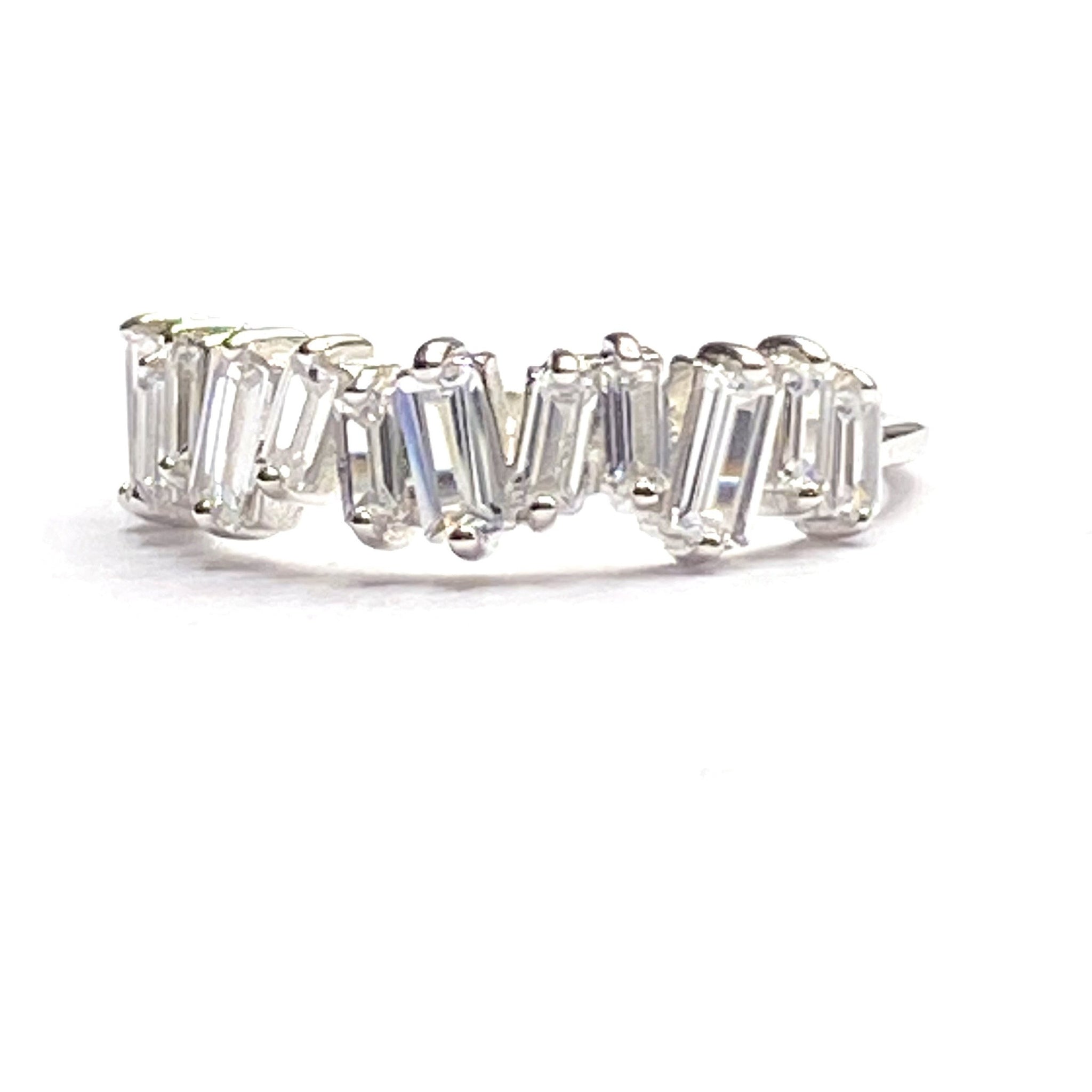 Crystal baguette ring