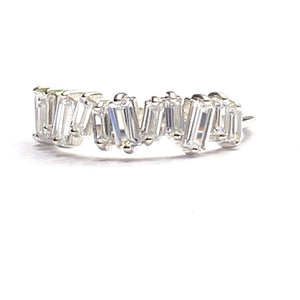 Crystal baguette ring