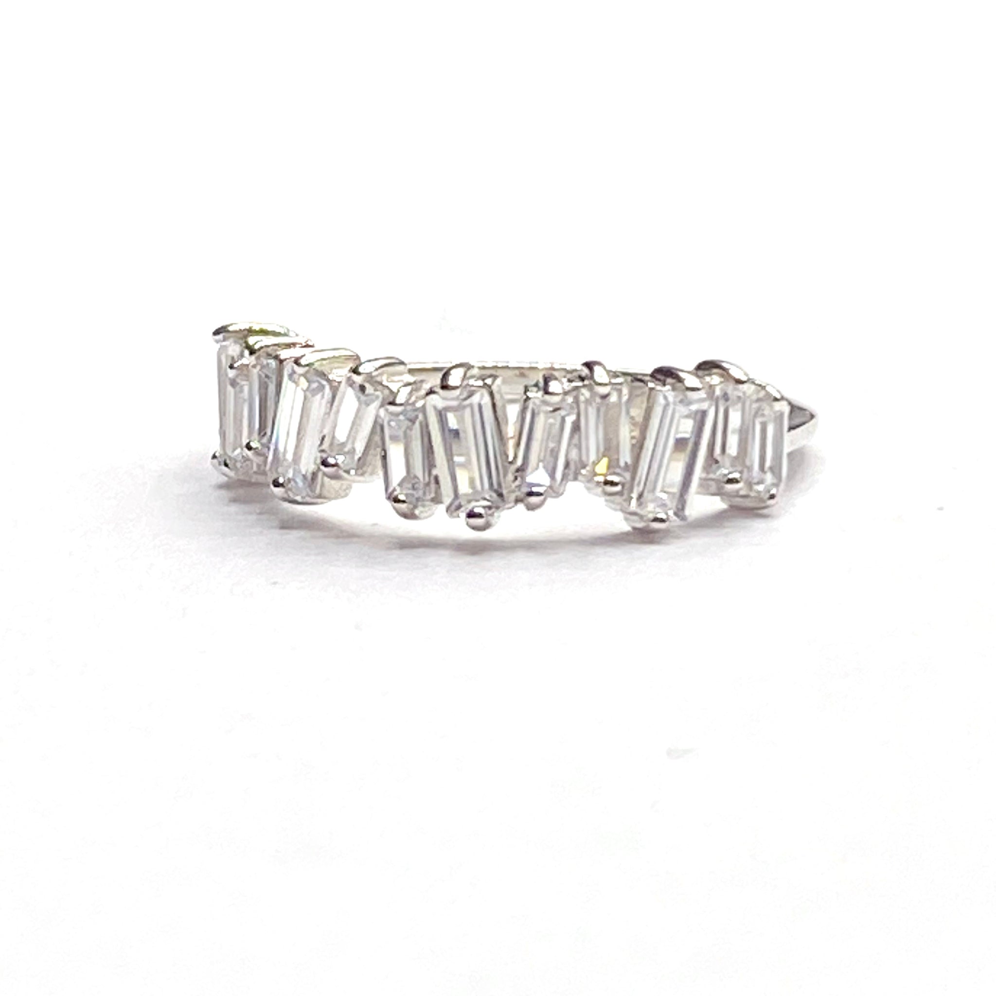 Crystal baguette ring
