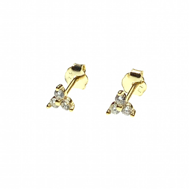 Pyramid stud earring