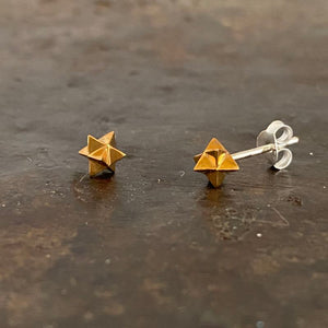 Merkaba stud earrings